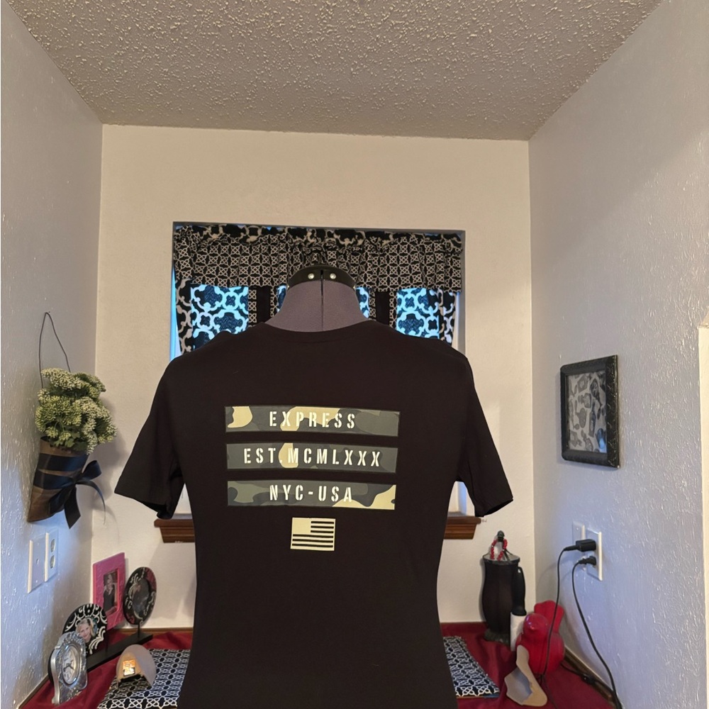 Express Black Short Sleeve Tee